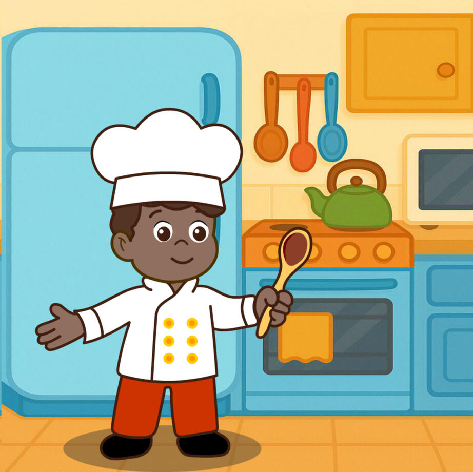 Beni Beni é um menino gentil e curioso, que adora cozinhar com sua colher mágica. Ele ama tocar piano, cuidar dos animais e explorar novos lugares cheios de fantasia e descobertas.